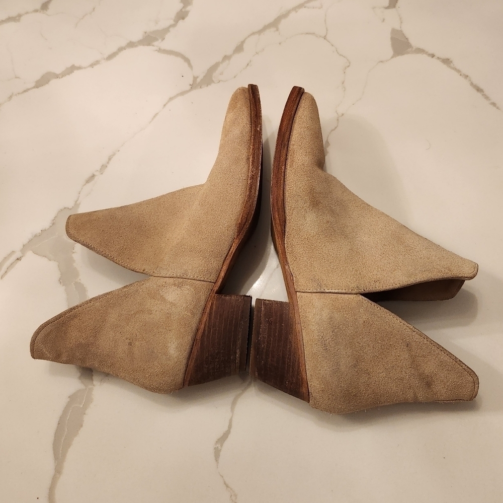 Free People Charm Double V Suede Ankle Boot - Picture 9 of 11
